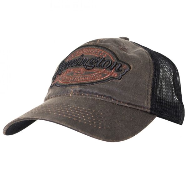 Meshback Cap - Brown & Black Patch