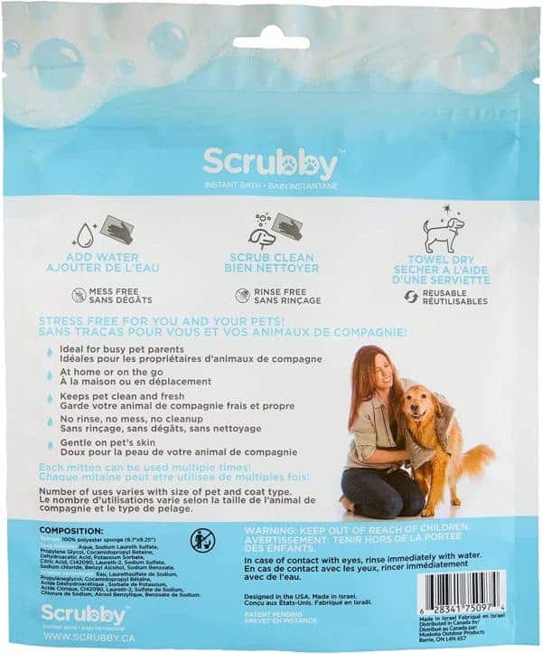 Rinse Free Shampoo Mittens - 5 Mittens - Image 2