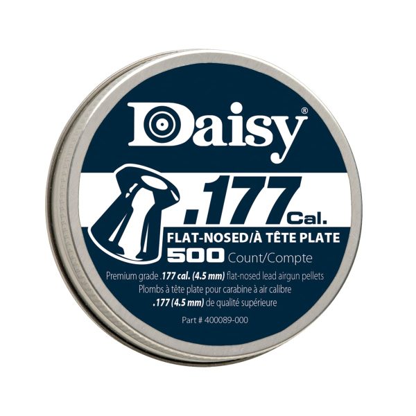 Flat-Nosed Pellets - .177, 500 Count
