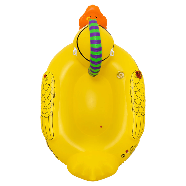 Top down view of the punk duck showing the large oval seating area