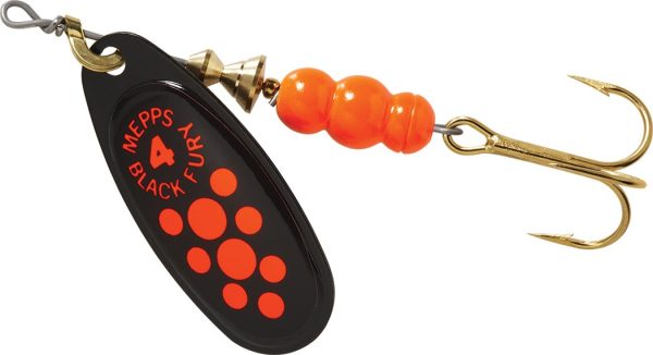 Flourescent Red Dot lure with a Plain Treble Hook