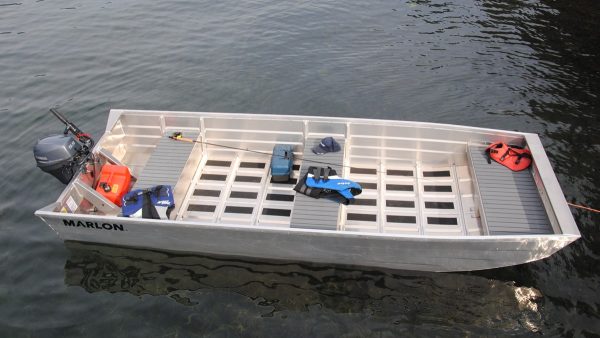 Action shot of the Boat