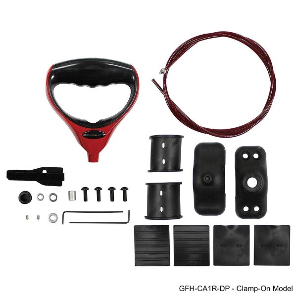 Trolling Motor Handle & Cable - Red with Motor Clamp
