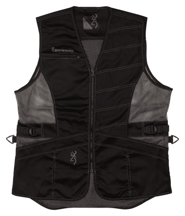 Ace Shooting Vest - Left Hand, Black/Black