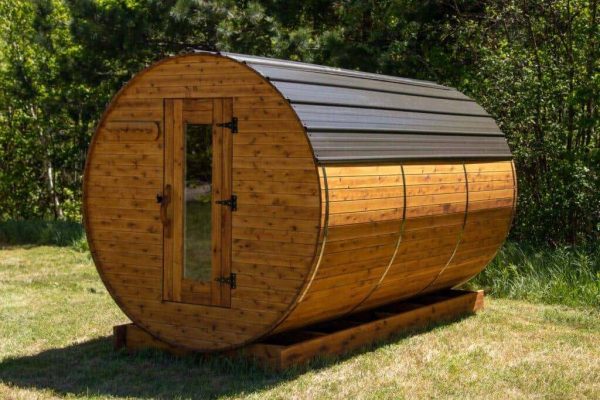 Barrel Sauna - 8' Barrel, 7' Diameter