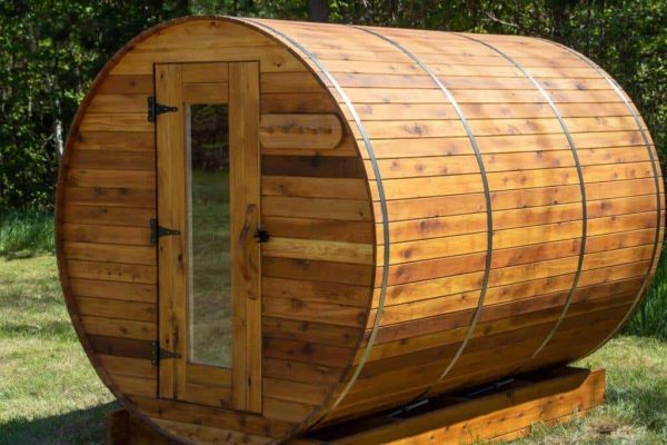 Barrel Sauna - 8' Barrel, 7' Diameter - Image 5