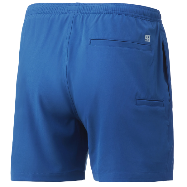 Pursuit Volley Swim Short Huk Blue Blue Back