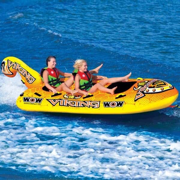 Viking Ship 3 Person Towable Action Shot Right Side