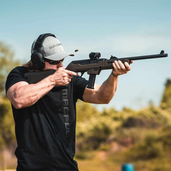PC Backpacker Stock – Ruger® PC Carbine™ Olive Drab Green Action Shot