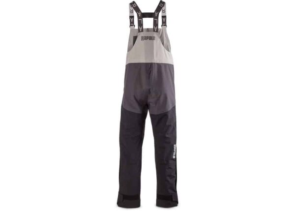 Rapala® Pro Rain Bibs Grey Black Back