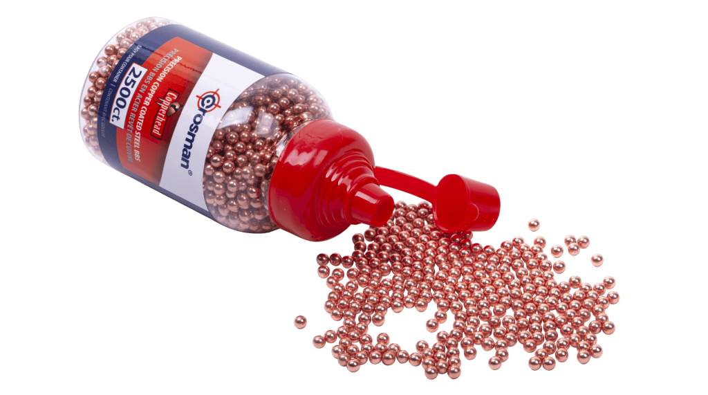 Copperhead® BBs - 4.5mm, 2500 Count, Copper Coated, Precision Steel BB