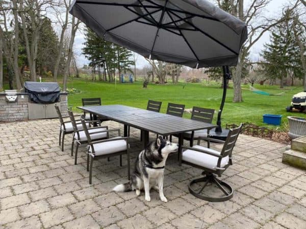 Easy Sun Octagon Cantilever Parasol - 11.5' - Image 2