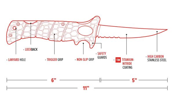 Lucky Lew Folding Knife - 5" - Image 2