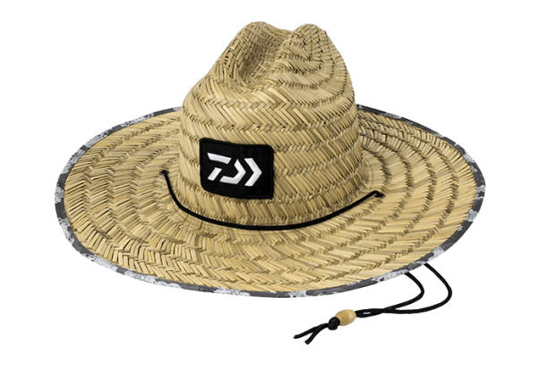 D-Vec Straw Hat With White Logo