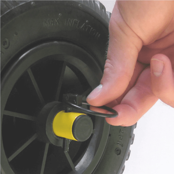 DLX Airless Cart Mid-V Wheel Cam Lock
