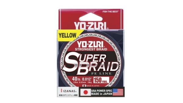 SuperBraid Yellow - 150yd, 40lb