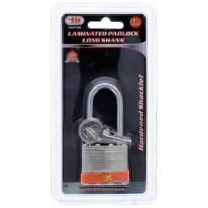 Laminated Padlock Long Shank - 1-1/2"