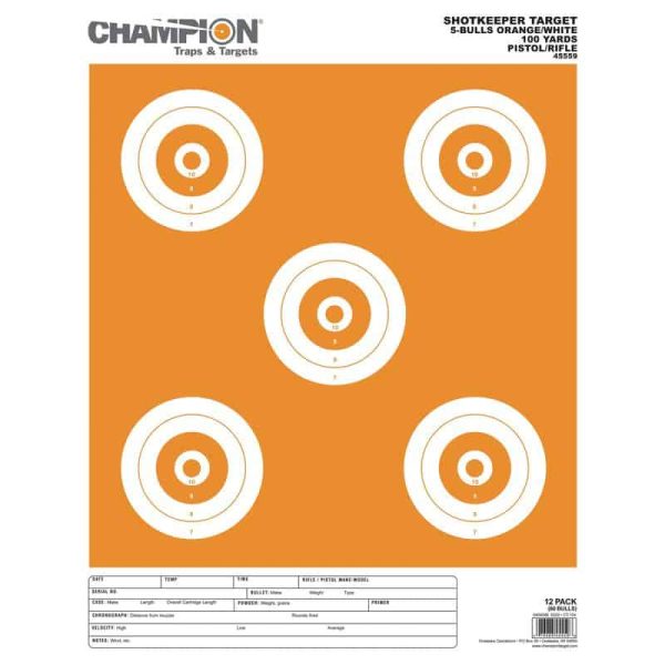 Shotkeeper™ Targets - Large, 5-Bull