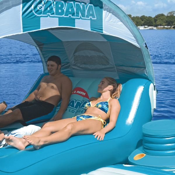 Cabana Islander Pool Float Action Shot
