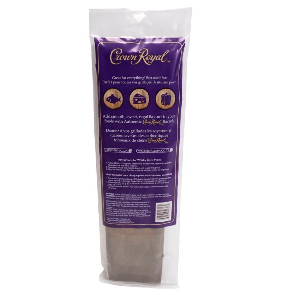 Crown Royal whisky barrel Plank Back