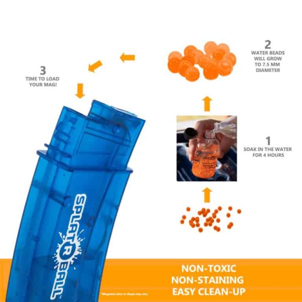 SplatRball 20K Orange Water Bead Ammunition Info