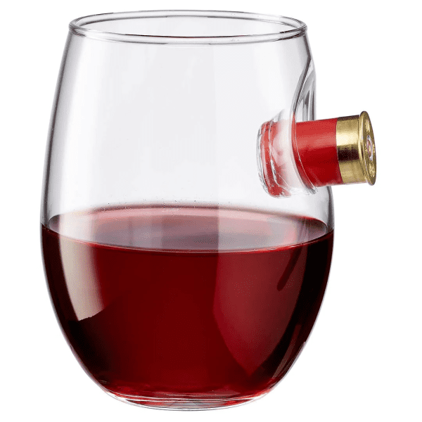 Shotgun Shell Wine Glass - 15oz