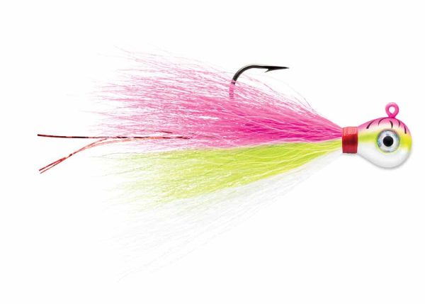 BKJ Bucktail Jig Pink Fire UV