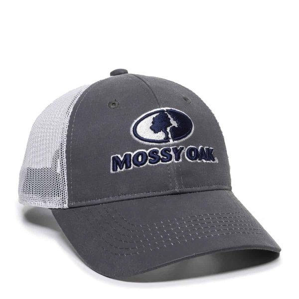 Mossy Oak Cap - Mesh, Grey
