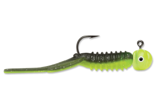 NYJ Nymph Jig Black Chartreuse Glow