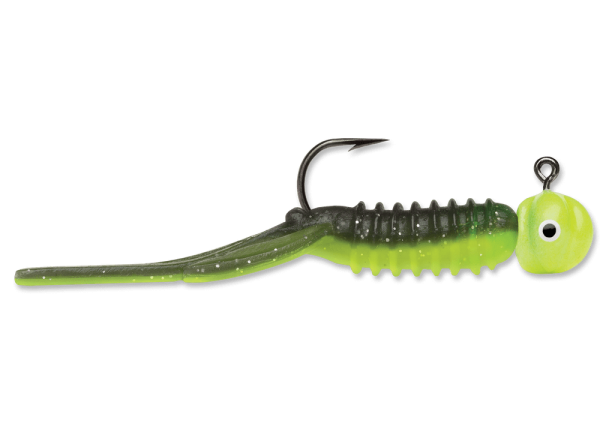NYJ Nymph Jig Black Chartreuse Glow