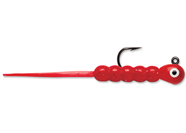TWTJ Tungsten Wax Tail Jig GLow Red
