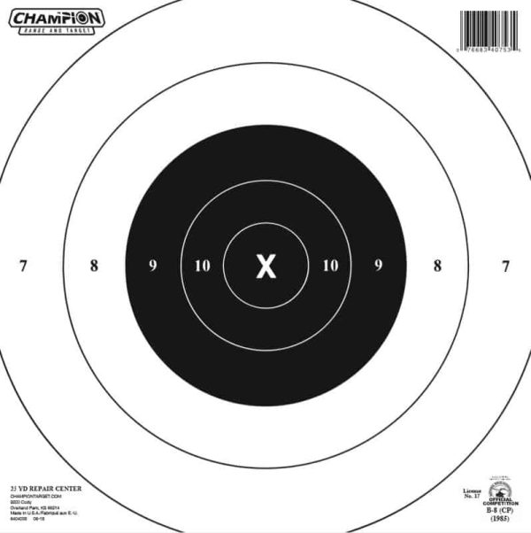 NRA Targets - Timed & Rapid Fire Repair Center 25 Yd, 12 Pack