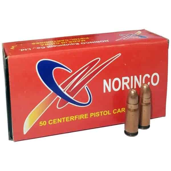 Pistol Ammo - 7.62 x 25mm, 85 Grains, FMJ, 50 Rounds