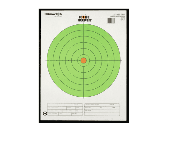Score Keeper® Fluorescent Green Bull Targets