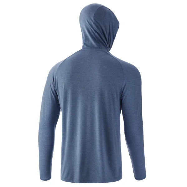 HUK WAYPOINT HOODIE Titanium Blue