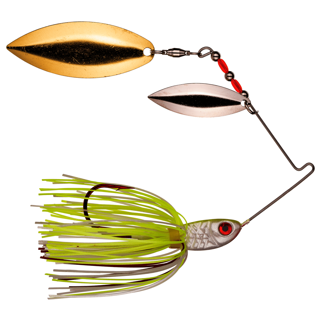 Bleeding Bait Spinnerbait - Bleeding Chartreuse / White