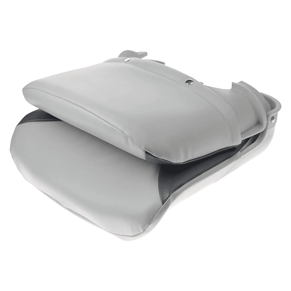 Blue Dog Fold Down Molded Seat with Cushions - Gray/Charcoal