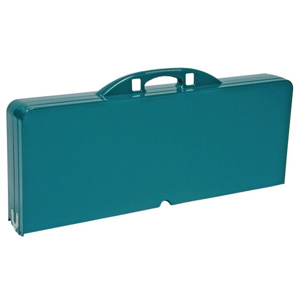 WORLD FAMOUS Green Folding Picnic Table Folded