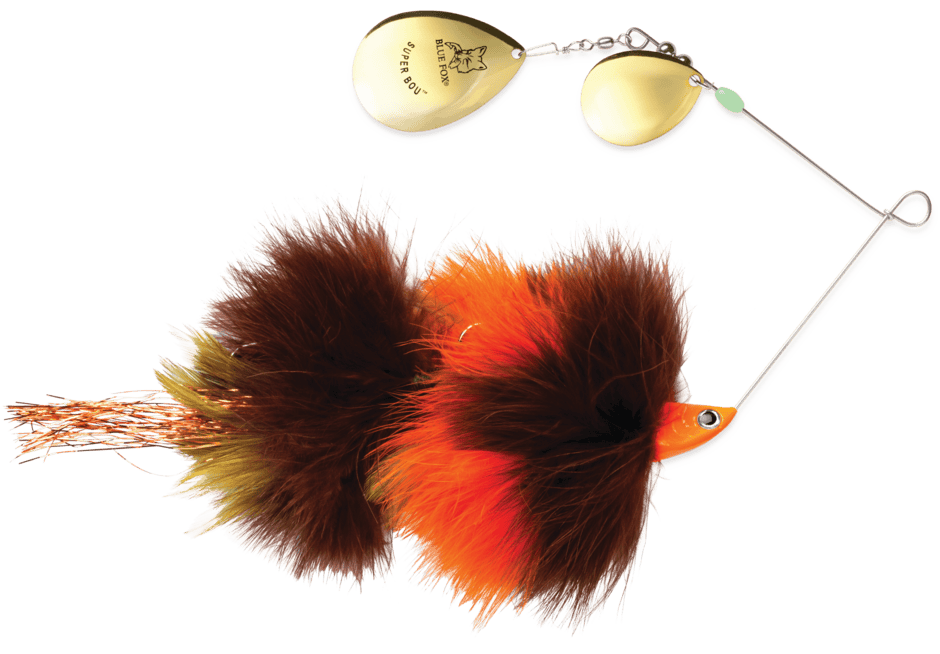 Blue Fox Super Bou Spinnerbait Brown Orange