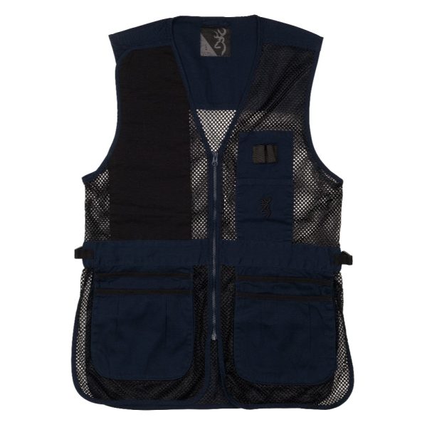 Browning Trapper Creek Mesh Shooting Vest Navy