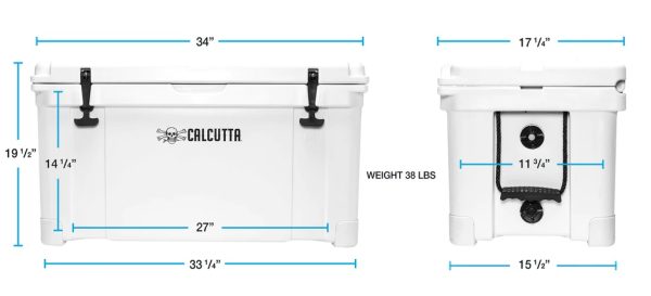 Calcutta 75L Cooler White