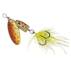 Blue Fox Flash Spinner Black Chartreuse