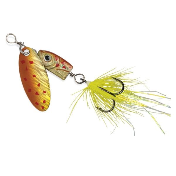 Blue Fox Flash Spinner Black Chartreuse