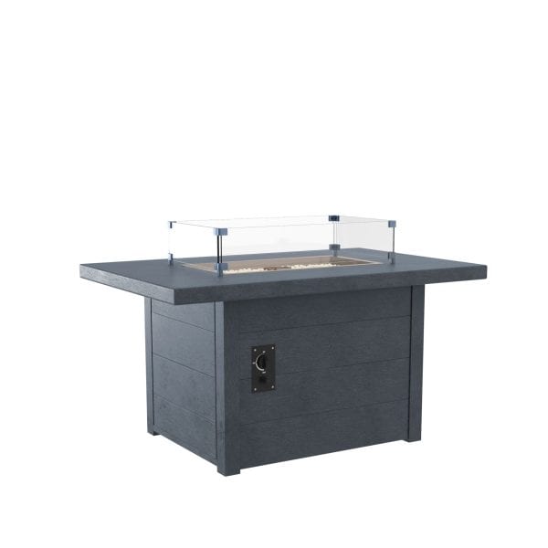 CR Plastics Rectangular Fire Table FT01 2024 18 Slate Grey