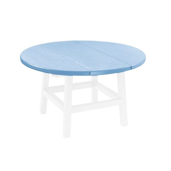 CR Plastics 32 in Round Table Top Sky Blue