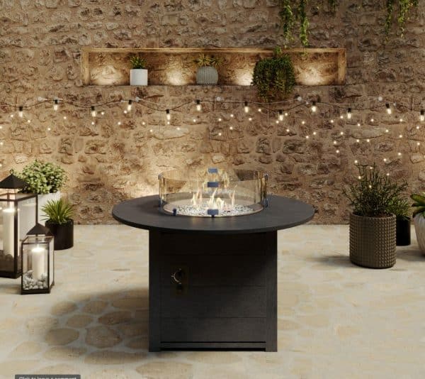 CR Plastics Round Fire Table