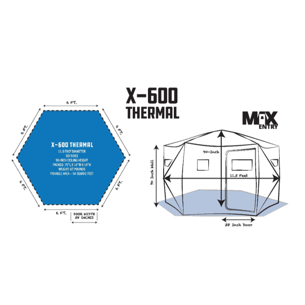 Clam Outdoors X-600 Thermal Hub