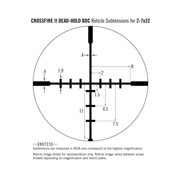 Vortex Crossfire II Riflescope BDC