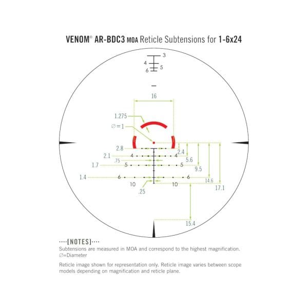 Vortex Venom SFP Riflescope AR-BDC3