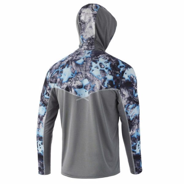 huk icon x mossy oak fracture long sleeve shirt lightning back